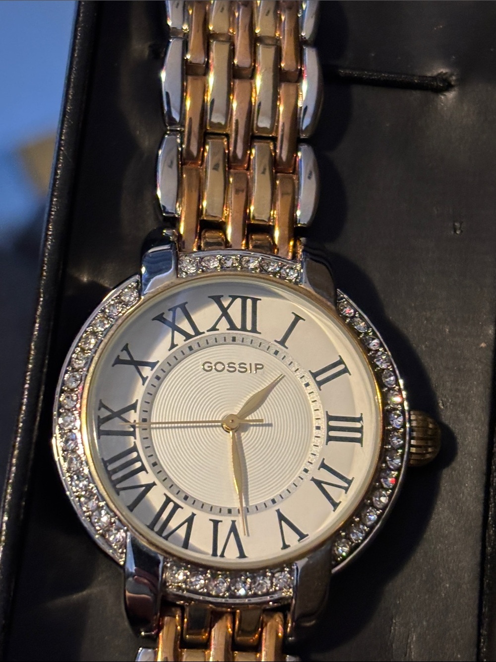 Gossip Two-Tone Crystal Accent Women’s Watch - Gold & Silver